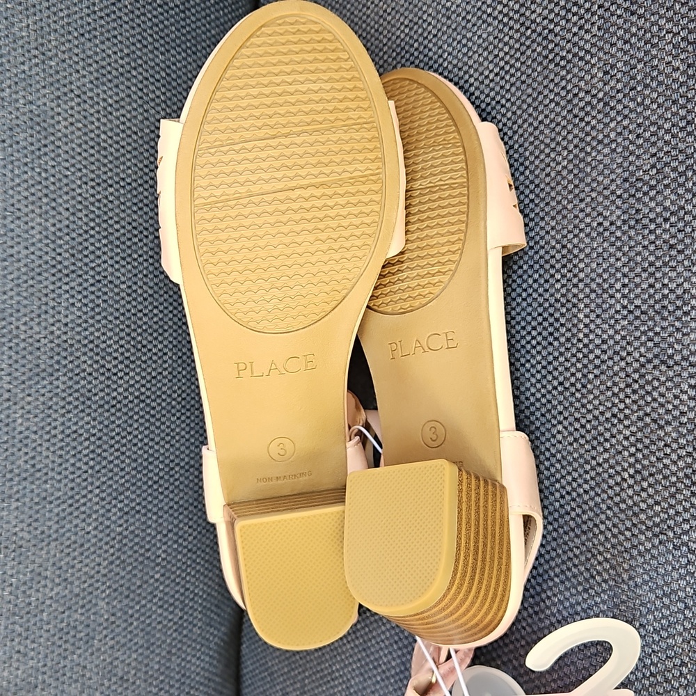 Children's Place Cutout Pink Sandals - Picture 9 of 11